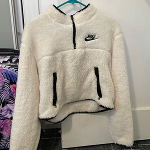 Womens Nike crop sherpa